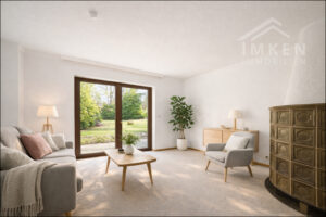 Kaminzimmer KI generiert