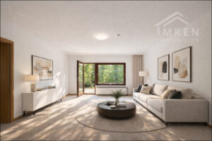 Wohn- / Esszimmer KI generiert