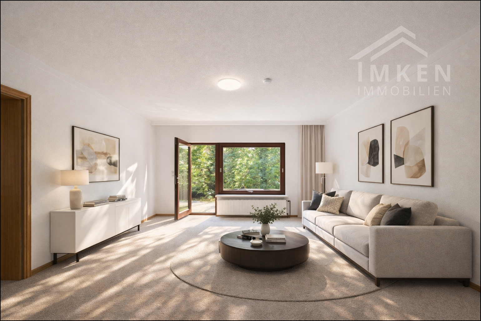 Wohn- / Esszimmer KI generiert