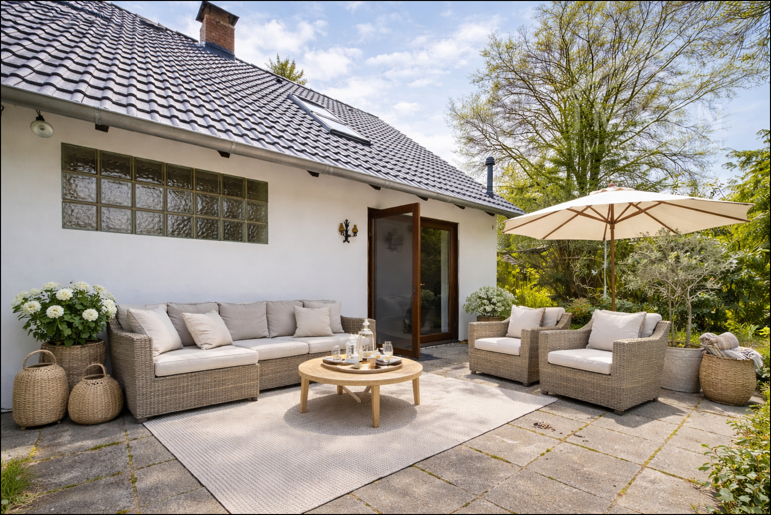 Terrasse KI generiert